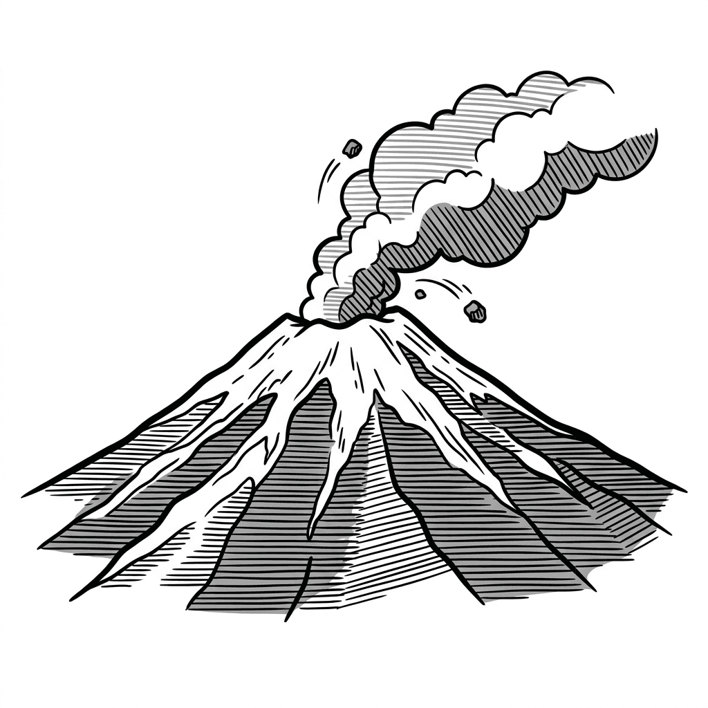 Le dessin de Volcans